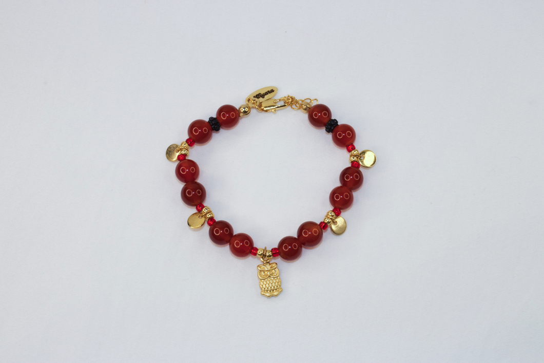 Owl Carnelian Bracelet